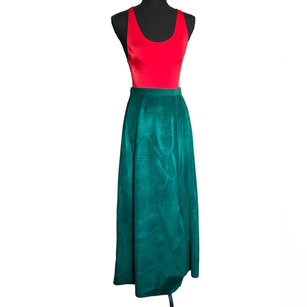 Vintage Velvet Wrap Skirt
